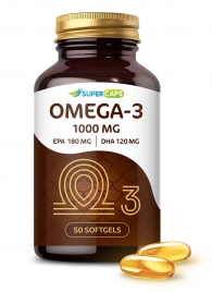 Пищевая добавка SuperCaps OMEGA-3 - 50 капсул (1000 мг) - SuperCaps - купить с доставкой в Воронеже
