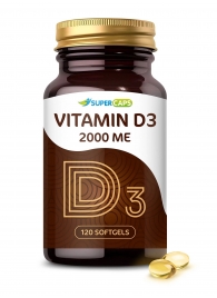Пищевая добавка SuperCaps VITAMIN D3 2000 ME - 120 капсул - SuperCaps - купить с доставкой в Воронеже