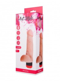 Реалистичный вибратор ART-Style №7 с мошонкой - 17,5 см. - Art-Style
