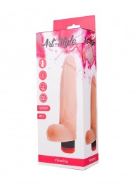 Реалистичный вибратор ART-Style №13 с аккуратной головкой - 21 см. - Art-Style