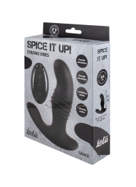 Черный перезаряжаемый стимулятор простаты Grace - 13 см. - Lola Games - в Воронеже купить с доставкой