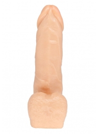 Телесная насадка в виде фаллоса с отверстием под плуг - 15,5 см. - LOVETOY (А-Полимер) - купить с доставкой в Воронеже