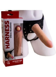 Страпон Харнесс из трусиков и насадки-фаллоса - 17,5 см. - LOVETOY (А-Полимер) - купить с доставкой в Воронеже