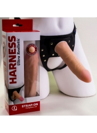 Страпон Харнесс из трусиков и насадки-фаллоса - 17,5 см. - LOVETOY (А-Полимер) - купить с доставкой в Воронеже