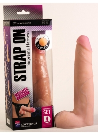 Фаллоимитатор на поясе Harness - 22,5 см. - LOVETOY (А-Полимер) - купить с доставкой в Воронеже