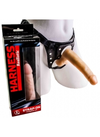 Фаллоимитатор телесного цвета на трусиках с плугом - 16,5 см. - LOVETOY (А-Полимер) - купить с доставкой в Воронеже