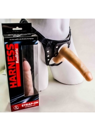 Фаллоимитатор телесного цвета на трусиках с плугом - 16,5 см. - LOVETOY (А-Полимер) - купить с доставкой в Воронеже