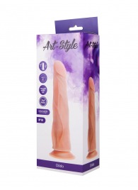 Расширяющийся книзу фаллоимитатор на присоске ART-Style №18 - 21 см. - Art-Style