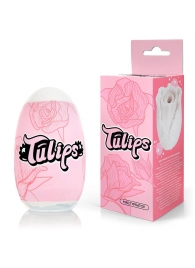 Белый нереалистичный мастурбатор в форме бутона цветка Tulips - 1137 - в Воронеже купить с доставкой