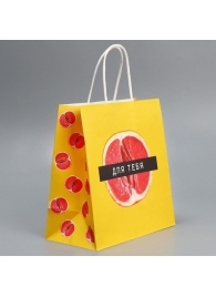 Подарочный крафтовый пакет «Сладость» - 22×22×11см. - Сима-Ленд - купить с доставкой в Воронеже