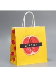 Подарочный крафтовый пакет «Сладость» - 22×22×11см. - Сима-Ленд - купить с доставкой в Воронеже