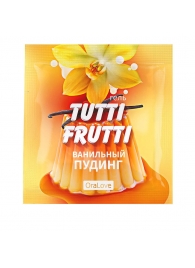 Пробник гель-смазки Tutti-frutti со вкусом ванильного пудинга - 4 гр. - Биоритм - купить с доставкой в Воронеже