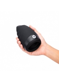 Черный вибромастурбатор для мужчин с подогревом - Pink Vibe - в Воронеже купить с доставкой