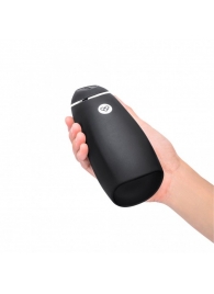 Черный перезаряжаемый мастурбатор для мужчин Pink Vibe - Pink Vibe - в Воронеже купить с доставкой