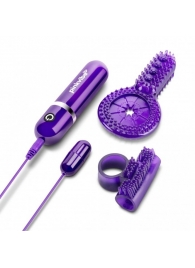 Набор из 2 фиолетовых эрекционных колец с вибрацией - Pink Vibe - в Воронеже купить с доставкой