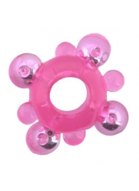 Эрекционное кольцо c бусинками - Toyfa Basic - в Воронеже купить с доставкой