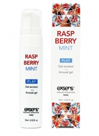 Возбуждающий гель Raspberry Mint с ароматом малины и мяты - 15 мл. - Exsens - купить с доставкой в Воронеже