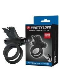 Черное эрекционное виброкольцо Passionate Ring IX - Baile - в Воронеже купить с доставкой