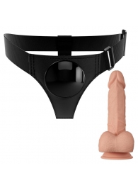 Телесная насадка на поясе со стыковочной платформой Jerry - 21,8 см. - Baile - купить с доставкой в Воронеже