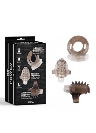 Набор из 3 дымчатых эрекционных колец с вибрацией Teasers Ring Kit - Chisa - в Воронеже купить с доставкой
