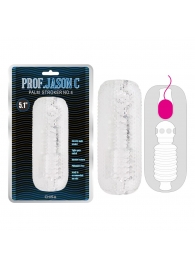 Прозрачный текстурированный мастурбатор Palm Stroker No.4 - Chisa - в Воронеже купить с доставкой