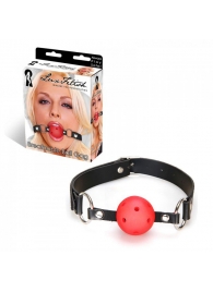 Кляп-шарик на ремне с возможностью дышать - Lux Fetish - купить с доставкой в Воронеже