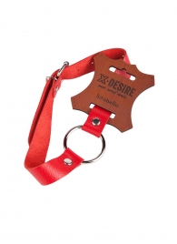 Кляп-кольцо на красных ремешках - Sitabella - купить с доставкой в Воронеже