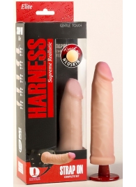 Телесный ультра реалистичный страпон с регулируемыми трусиками - 16,5 см. - LOVETOY (А-Полимер) - купить с доставкой в Воронеже