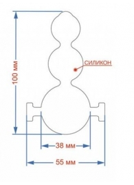 Силиконовый кляп-ёлочка на кожаных ремешках - Sitabella - купить с доставкой в Воронеже