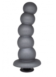 Серая насадка-ёлочка PLATINUM 5,5’’ - 15,5 см. - LOVETOY (А-Полимер) - купить с доставкой в Воронеже