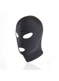 Черный текстильный шлем с прорезью для глаз и рта - Notabu - купить с доставкой в Воронеже
