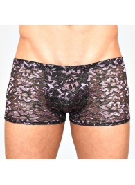 Мужские трусы-боксеры с контрастным цветочным узором - Romeo Rossi купить с доставкой