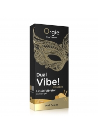 Съедобный гель Dual Vibe Pina Colada с эффектом вибрации и вкусом коктейля пина колада - 15 мл. - ORGIE - купить с доставкой в Воронеже
