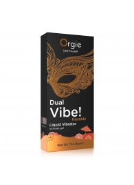 Съедобный гель Dual Vibe Sex On The Beach с эффектом вибрации и вкусом коктейля «секс на пляже» - 15 мл. - ORGIE - купить с доставкой в Воронеже