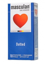 Презервативы с пупырышками Masculan Dotted - 10 шт. - Masculan - купить с доставкой в Воронеже
