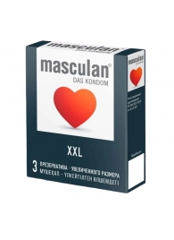Презервативы увеличенного размера Masculan XXL - 3 шт. - Masculan - купить с доставкой в Воронеже