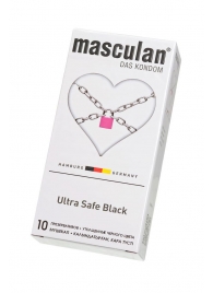 Ультрапрочные презервативы Masculan Ultra Safe Black - 10 шт. - Masculan - купить с доставкой в Воронеже