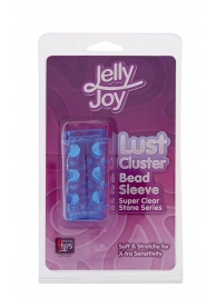 Голубая насадка с шипами и шишечками LUST CLUSTER - Dream Toys - в Воронеже купить с доставкой