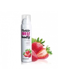 Массажная хрустящая пенка Tickle My Body Strawberry с ароматом клубники - 150 мл. - Love to Love - купить с доставкой в Воронеже