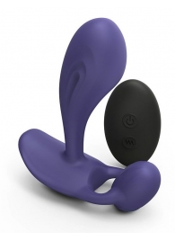 Темно-синий вибромассажер Witty P G Vibrator with Remote Control - Love to Love - в Воронеже купить с доставкой