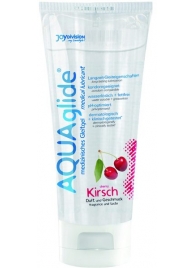 Гель-лубрикант на водной основе AQUAglide с ароматом вишни - 100 мл. - Joy Division - купить с доставкой в Воронеже