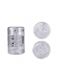 Прозрачный двусторонний мастурбатор Joy Cup - анус и рот - Erokay - в Воронеже купить с доставкой