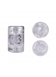 Прозрачный двусторонний мастурбатор Joy Cup - вагина и анус - Erokay - в Воронеже купить с доставкой