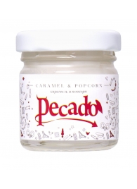Массажная свеча Caramel   Popcorn - 35 мл. - Pecado - купить с доставкой в Воронеже