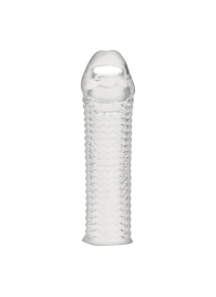 Текстурированная насадка на пенис Clear Textured Penis Enhancing Sleeve Extension - 16,5 см. - BlueLine - в Воронеже купить с доставкой
