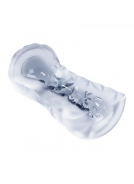 Прозрачный эластичный мастурбатор с лиловым шариком - Baile - в Воронеже купить с доставкой