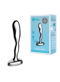 Стальной стимулятор простаты Stainless Steel Prostate Plug - 11,5 см. - b-Vibe - в Воронеже купить с доставкой