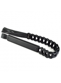 Черная кожаная плеть «Клеопатра» - 62 см. - Sitabella - купить с доставкой в Воронеже