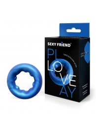 Синее эрекционное кольцо без вибрации - 1137 - в Воронеже купить с доставкой