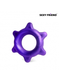 Фиолетовое эрекционное кольцо с шипиками - 1137 - в Воронеже купить с доставкой